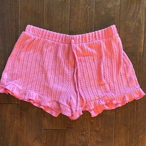 Charming Pink Ruffle Shorts for Kids